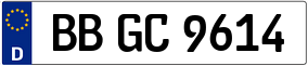 Trailer License Plate